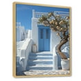 thumbnail image 2 of Designart "Greece Cycladic euphony I" Cityscapes Floater Framed Canvas Print, 2 of 7