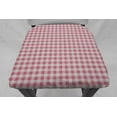 thumbnail image 3 of Checked Gingham Dining Room Chair Back Covers or Seat Covers by Penny's Needful Things (Both Chair Back & Seat Cover) (17 W x 14 H CHAIR BACK) (Pink), 3 of 5