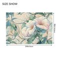 thumbnail image 2 of Toilet Rug Set Non-Slip Bathroom Rugs Soft Plush Machine Washable Contour Bath Mat Soft Pastel Morning Glory Flowers 24x20/24x16, 2 of 9