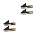 thumbnail image 1 of Sonducket Zapatos de plataforma de cuña, zapatos planos de verano con lazo, sandalias de playa, zapatillas anchas de ocio, sandalias para mujer, Type3 NO3, 1 of 6