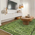 thumbnail image 3 of Green Oriental Area Rugs for Living Room Washable Rugs Boho Moroccan Area Rug Soft Neutral Geometric Bohemian Carpet Distressed Indoor Rug for Bedroom Dining Room Office Foldable Nonslip Rug, 3 of 9