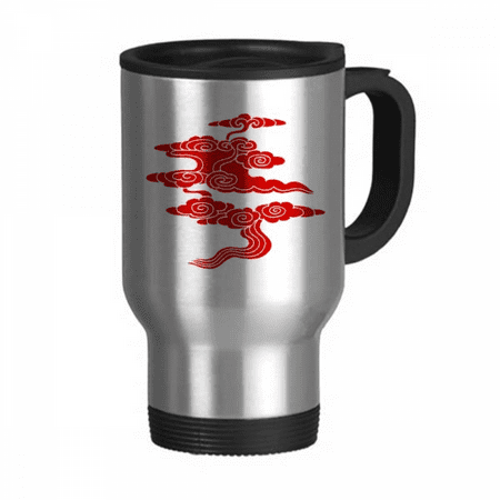 

Auspicious Life Beautiful Creativity Travel Mug Flip Lid Stainless Steel Cup Car Tumbler Thermos