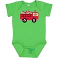 thumbnail image 3 of Inktastic Valentine Fire Truck Heart Bear Boys or Girls Baby Bodysuit, 3 of 5
