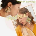 thumbnail image 7 of Boho Large Disc Drop Earrings Hammered Disc Earring Disc coin Dangle Earrings Gold Coin Statement Earrings Jewelry for Women, 7 of 7