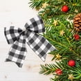 thumbnail image 4 of GOOHOCHY 12 unids Navidad Negro Blanco Azuleña Azolean Adornos para la decoración del hogar del partido de Navidad, 4 of 7