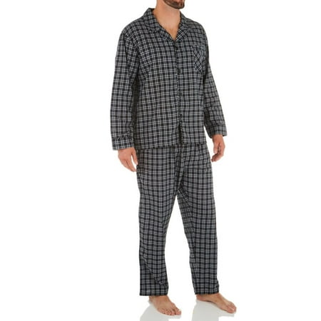 

Men s Hanes 4016B Big Man Classics Broadcloth Woven Pajama Set (Black Plaid 5XL)