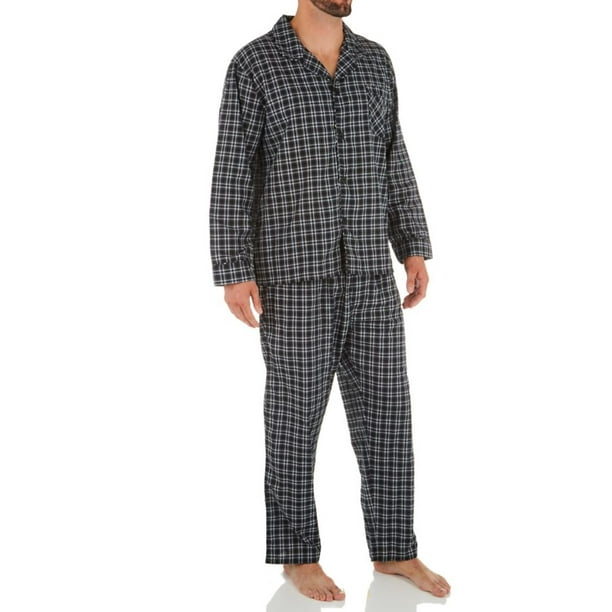 Hanes Men's Hanes 4016 Classics Broadcloth Woven Pajama Set Walmart