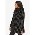thumbnail image 4 of Jessica London Women's Plus Size A-Line Wool Peacoat Winter Wool Double Breasted Coat, 4 of 5