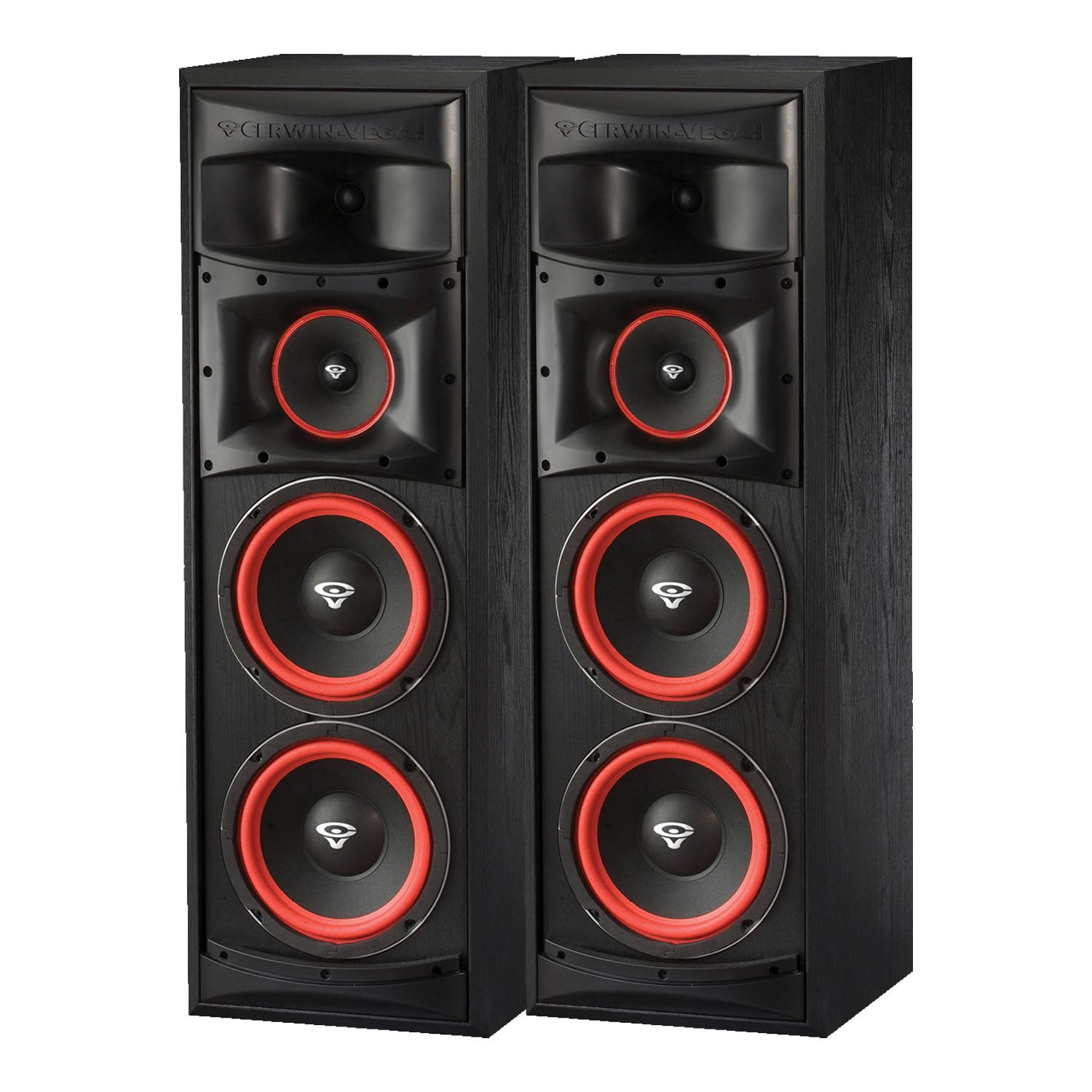 Cerwin-Vega XLS-28 Dual 8 Inch 3 Way Home Audio Floor Standing Tower Speakers, Pair