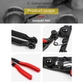 thumbnail image 3 of Pinces de Tuyau d'Échappement Multifonctionnelles Rouges - Outil d'Installation et de Retrait de Pince en C pour Réparation Auto, 4S Magasins et Usage Personnel / Durable, Design Compact pour une Utilisation Facile par Professionnels et Débutants, 3 of 5