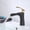 Black and Gold, variant on Bathroom Waterfall Basin Sink Faucets Hot Cold Tap Deck Mounted Water Mixer Crane Antique Bronze Chrome White Black Gold