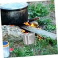 thumbnail image 4 of Stainless Steel Military Mess Kit With Folding Handle And Lid For Outdoor Camping Hiking Backpacking Cooking, 4 of 5