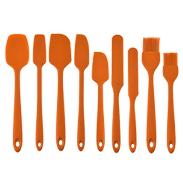 Utensilios de cocina Herramientas para hornear Utensilios de cocina de silicona en crema Juego de 9 Utensilios de cocina Cuchilla raspadora para pasteles