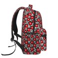 thumbnail image 3 of Balery Red Floral Mochila Escolar Impresa, Mochila Ligera para Viajes Casual, Mochila Duradera y Cómoda Multifuncional, Mochila para Laptop-One Size, 3 of 5