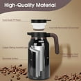 thumbnail image 4 of SSAWcasa 68oz (2L) Coffee Carafe, 24 Hours Hot Thermal Carafes, Premium Stainless Steel Vacuum Insulated Thermos, Thermal Airpot Coffee Dispenser for Hot and Cold Beverage (Black), 4 of 8