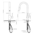 thumbnail image 3 of Dura Faucet DF-NMK530-CP Streamline Pull Down RV Kitchen Faucet Chrome, 3 of 3