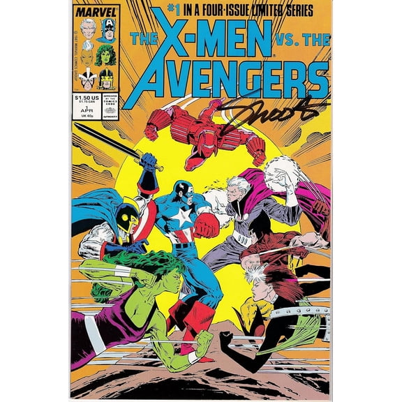 X-Men vs. The Avengers #1 NM Signed Jim Shooter