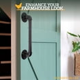 thumbnail image 6 of Rural365 Pipe Barn Door Handle 12in 1pk - Industrial Barndoor Pull Hardware Pipe, 6 of 6