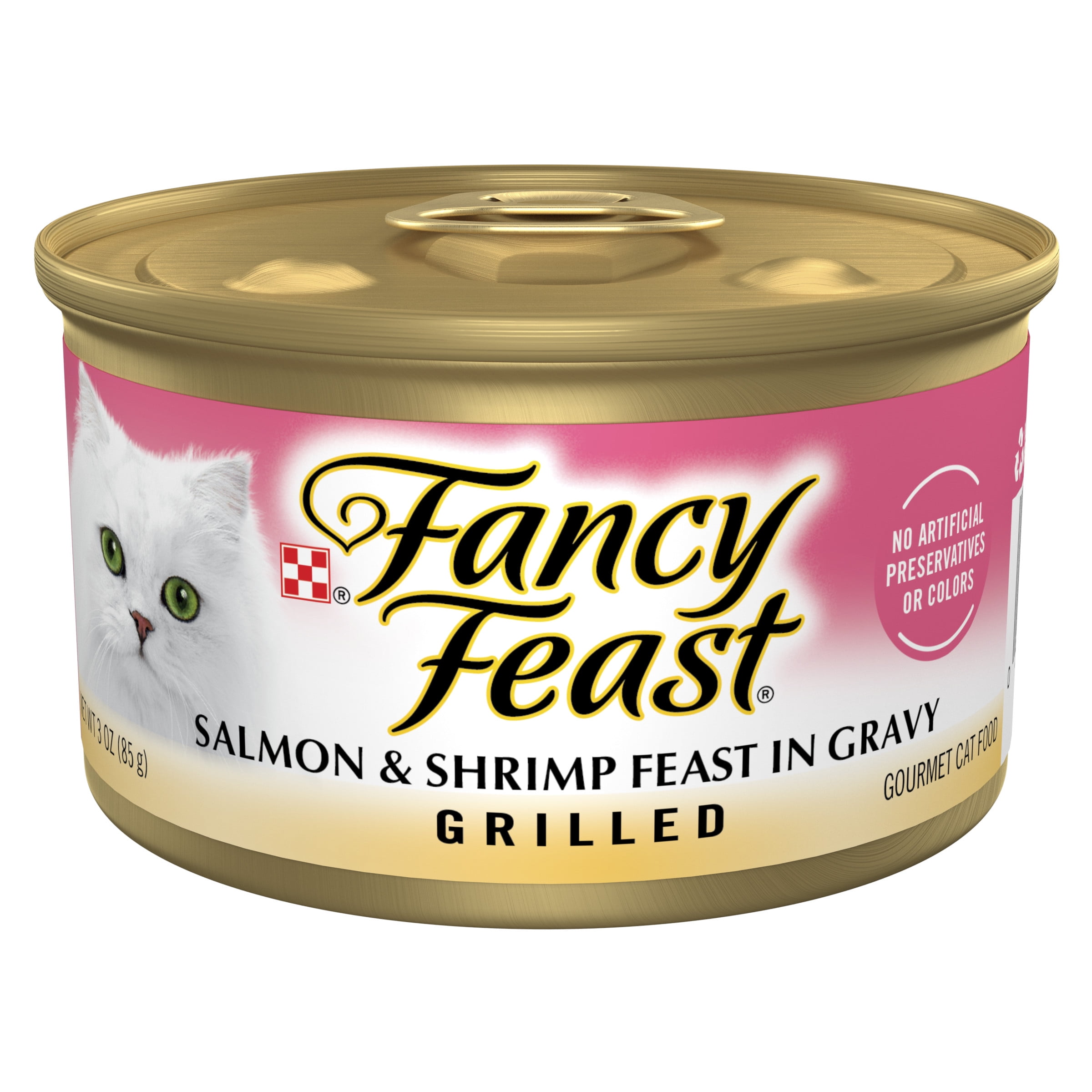 Fancy Feast Salmon & Shrimp Gravy Wet Cat Food, 3 oz. Can
