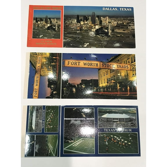 Postcards 14 Pcs Bundle Pack - Dallas Fort Worth 14 View Album  Souvenir Postcards