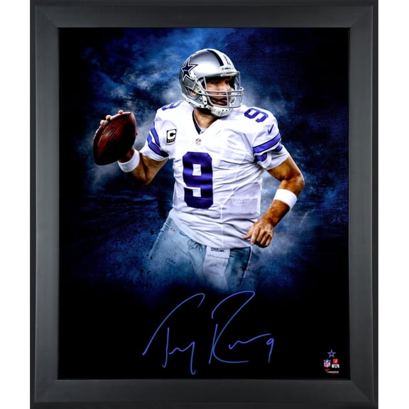 Tony Romo Dallas Cowboys Framed Autographed 20" x 24" In Focus Photograph - Fanatics Authentic Certified