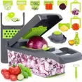 thumbnail image 1 of 16 Piece in-1 Multifunctional Vegetable Chopper | Handle Food Grater & Slicer Dicer | Essential Kitchen Items (Cocina, 1 of 6