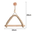 thumbnail image 2 of VONTER Home Toilet Roll Holder Creative Wood Roll Holder Country House Toilet Paper Holder Toilet Bathroom Retro Wall Mount Rope - wood stick, 2 of 6