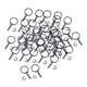 thumbnail image 1 of 100 Uds llavero con anilla dividida llaveros de Metal con conector de cadena de eslabones regalo anillo de salto abierto llaveros en para dijes negro, 1 of 8