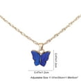 thumbnail image 3 of Vadktai Colorful Acrylic Butterfly Pendant Necklace, Adjustable Retro Card Clavicle Chain, Necklace for Women Friend Friendship Party Jewelry Gift, 3 of 6