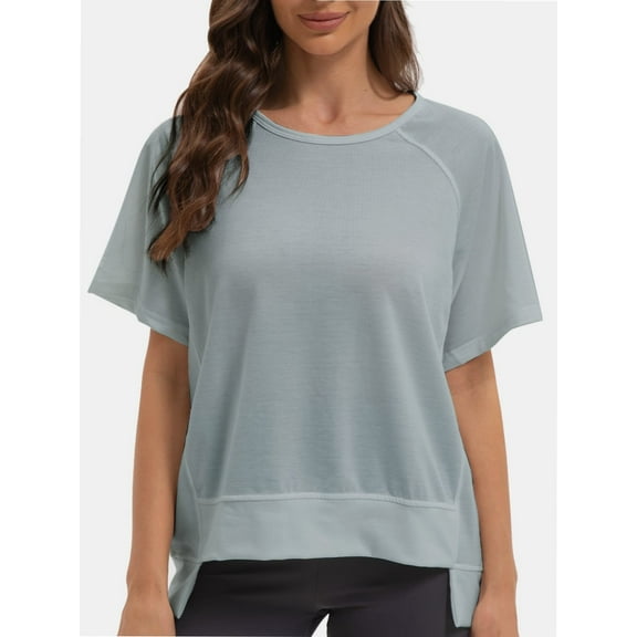 T-Shirts for Women Crew neck Short Sleeve Casual Summer Tops Lightweight Loose Blouse
