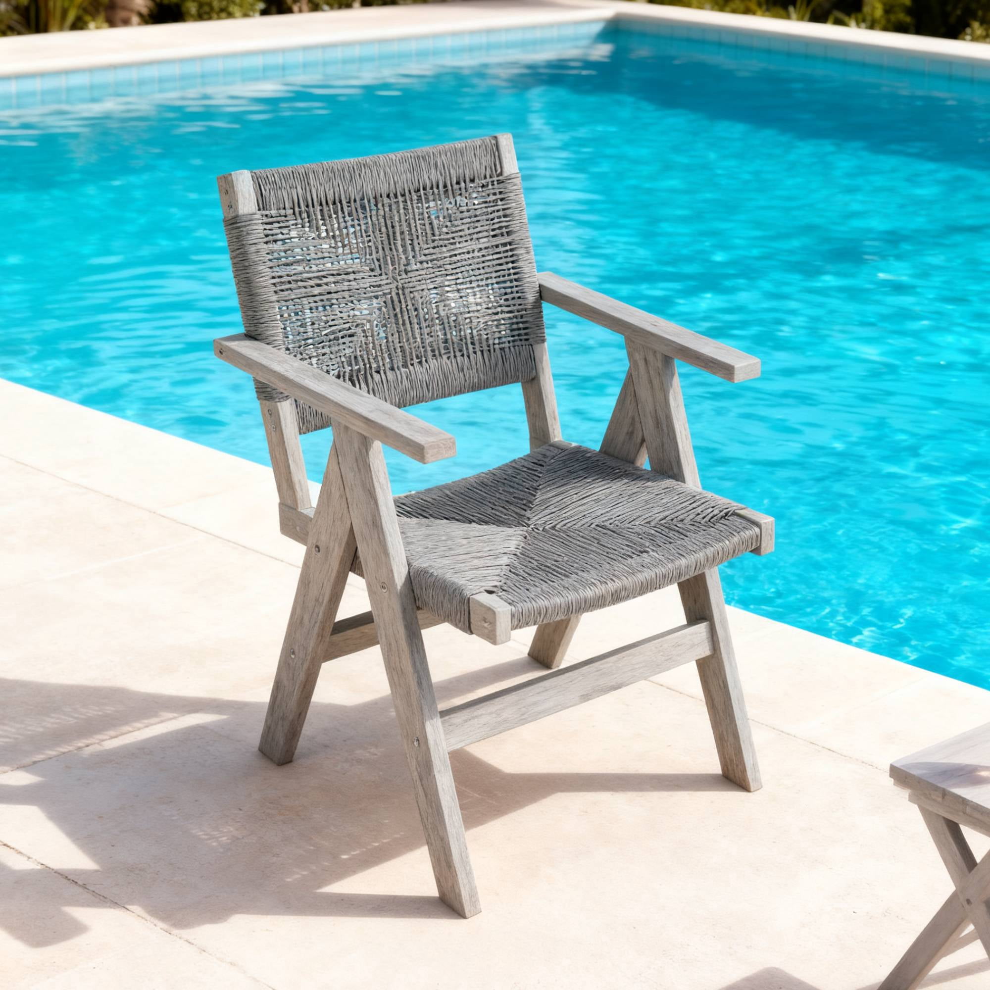 All Season Outdoor Dining Chair, Universal Leisure Seat for Garden Dinner Patio Outdoor Eating Space, Brown