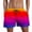 A2-Purple, variant on Gradient Beach Shorts Mens Swim Trunk Men Bathing Suit Pink XL
