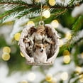thumbnail image 2 of CuiLiyq 2 PCS Beagle and Angel Hug Winter Love Two Sided Ornament, Gifts for Christmas, Christmas Tree Decoration, Family Christmas Ornament Gift, 2 of 5