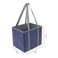 thumbnail image 4 of Unique Bargains Fabric Storage Bin for Shelves Closet Blue 13*9.8*11, 4 of 6