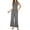 Dark Gray, variant on Kmdttou Up to 50% off! Women'S Solid Color Sleeveless Wide Leg Jumpsuit Dressy Ribbed Jumpsuit With Summer Tank Romper on Clearance!