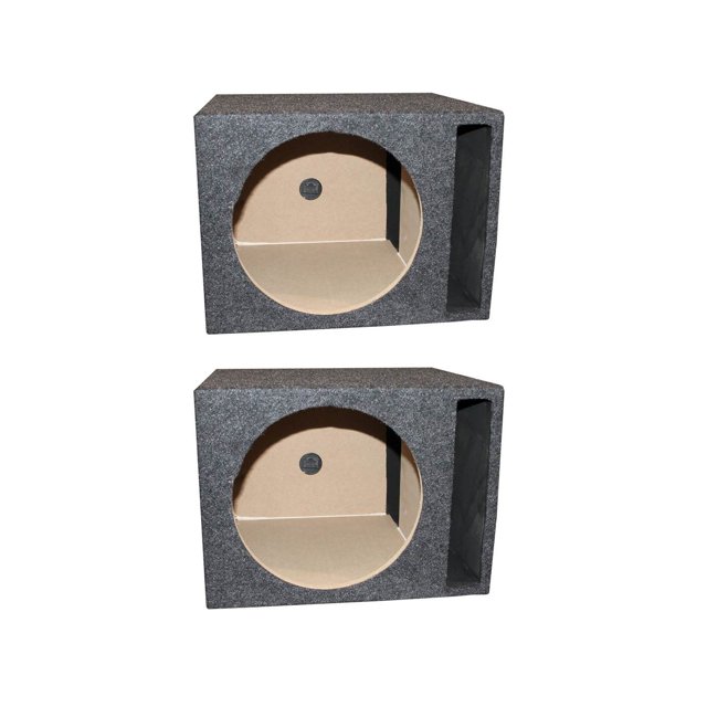QPower Enceinte de Subwoofer Ventilée 10 Pouces (Lot de 2)