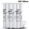 thumbnail image 1 of Cortina de ducha Zen Stone Hierba salvaje Reflejo en agua Cortinas de ducha 12 ganchos, diseño de meditación Cortina de ducha de baño de tela impermeable Adepaton 2034895-1, 1 of 9