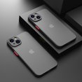 thumbnail image 2 of Funda mate de armadura a prueba de golpes de lujo para iPhone 14 13 11 12 Pro Max Mini XR XS X 7 8 Plus funda de silicona suave parachoques transparente duro para PC Dengxun unisex, 2 of 2