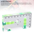 3.7 Inch Mini Magnetic Acrylic Level Ruler with Embedded Green Bubble ...