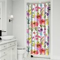 thumbnail image 2 of Waterproof Pioneer Shower Curtain 36x72 Inch Polyester Unique Colorful Floral Shower Curtain for Bathroom Hotel Home Decor with 7 Plastic Hooks, 2 of 5