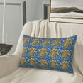 thumbnail image 5 of Gukieu Sea Turtle Print Plush Pillow Cover, Hidden Zipper Pillow Protector without Pillow Core, Suitable for Bedroom, Office, Car Decoration-14"x20", 5 of 6