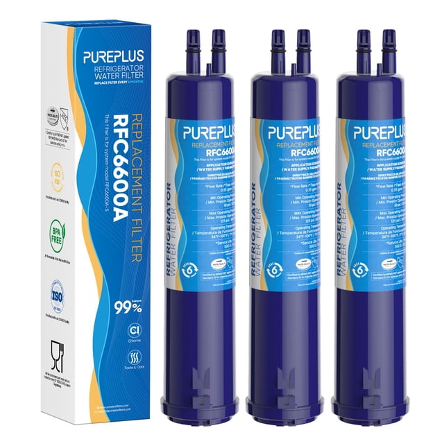 Filtro de agua para refrigerador PUREPLUS 4396841, 4396710, paquete de 3
