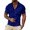 A-Blue1117, variant on Mens Polo Shirts Short Sleeve Quarter Zip Herringbone Geometric Pattern Casual Shirts Lightweight Tops