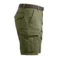 thumbnail image 3 of Fgvctg Work Shorts for Men Elastic Waistband Casual Summer Hiking Fishing Cargo Shorts Stretch Waist Waistband Tactical Classic Fit Short Work Lightweight Pants with Pockets,Light Green,4XL, 3 of 5