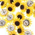 thumbnail image 3 of NUOLUX 40Ud Pines Decorativos Amarillos De Girasol Para Tablero De Oficina Y Manualidades, 3 of 8
