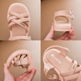 thumbnail image 5 of EnJoCho Summer Children Soft Sandals Toddler Baby Girls Boys Crossed Strap Sandals Beach Shoes Small Kids Summer Casual Party Shoes White Sports Shoes, 5 of 6