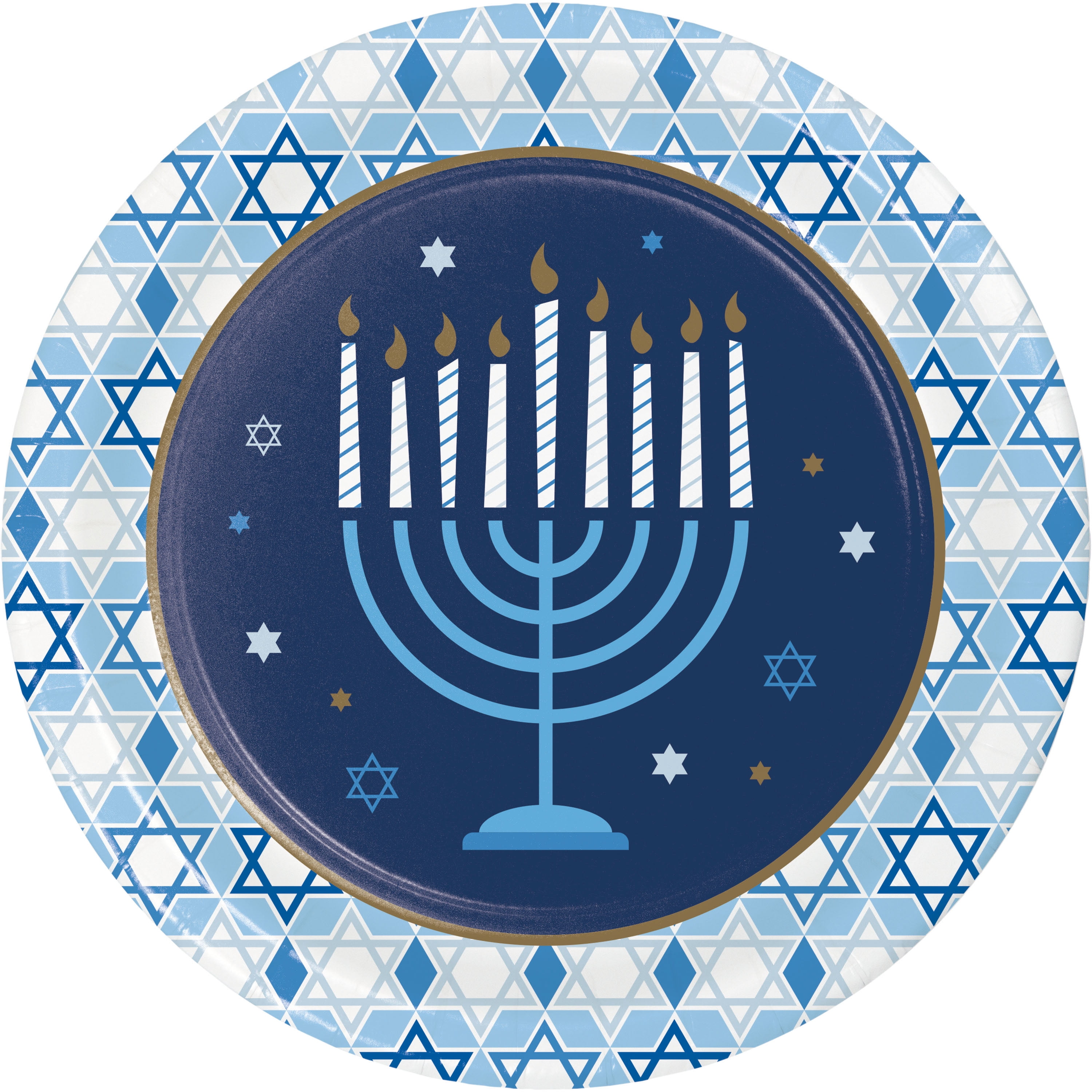 Hanukkah Plates and Napkins Kit, Serves 16