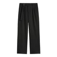 thumbnail image 4 of Gyexs Mens Chinos Pants Stretch Elastic Waist Flat Front Dress Slacks Casual Dress Loose Fit Slacks Trousers Spring Summer Clothes Black, Szie XL, 4 of 6