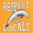 thumbnail image 6 of Wild Bobby Respect The Locals Save Our Oceans Dolphin Animal Lover Men Graphic Tee, Gold, X-Large, 6 of 6