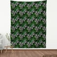 thumbnail image 4 of Ambesonne Palm Fabric by the Yard Upholstery, Continuous Tropical Leaves, 10 Yards, Lime Green and Charcoal Grey, 4 of 5
